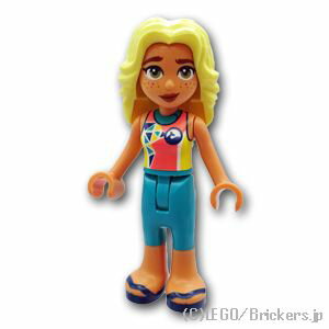 レゴ フレンズ ミニフィグ フレンズ ディア - イルカマークのウェットスーツ | LEGO純正品の フィギュア 人形 ミニフィギュア