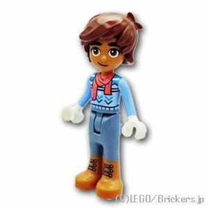 レゴ フレンズ ミニフィグ フレンズ レオ - ライトブルーのセーター| LEGO純正品の フィギュア 人形 ミニフィギュア