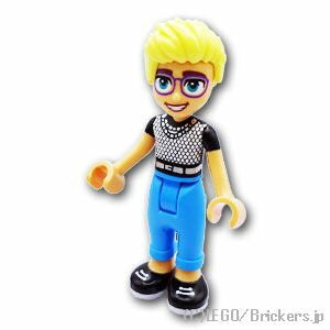 レゴ フレンズ ミニフィグ フレンズ オリー - メッシュTシャツ| LEGO純正品の フィギュア 人形 ミニフィギュア