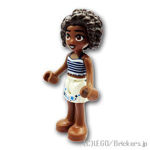 レゴ フレンズ ミニフィグ フレンズ アリヤ - 星付きの白いスカート | LEGO純正品の フィギュア 人形 ミニフィギュア