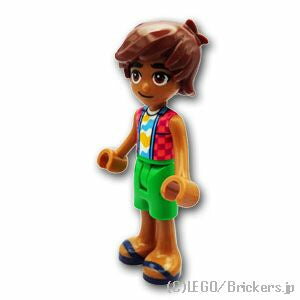 レゴ フレンズ ミニフィグ フレンズレオ - ダークブルーサンダル | LEGO純正品の フィギュア 人形 ミニフィギュア