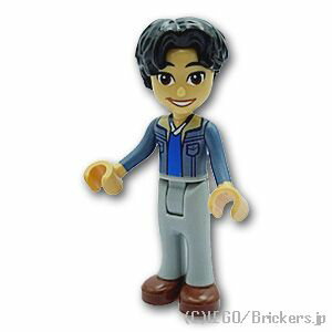 レゴ フレンズ ミニフィグ フレンズ ニコ - サンドブルージャケット| LEGO純正品の フィギュア 人形 ミニフィギュア