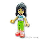 レゴ フレンズ ミニフィグ フレンズ リアン - キャンプ場ロゴのTシャツ| LEGO純正品の フィギュア 人形 ミニフィギュア