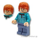 レゴ ハリー・ポッター ミニフィグ ロン・ウィーズリー - ダークターコイズのポロシャツ| LEGO純正品の フィギュア 人形 ミニフィギュア