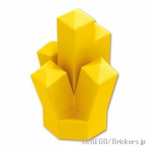 ●レゴ パーツ - アクセサリ ●商品名：クリスタル / ロック - 1 x 1 ●色：[Yellow / イエロー] ●エレメント ID：6074928/6176584/6194508/6589629 ●デザイン ID：30385/29377