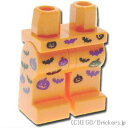 レゴ パーツ ミニフィグ レッグ - ハロウィンパターン [ Orange / オレンジ ] | LEGO純正品の バラ 売り