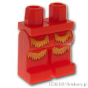 レゴ パーツ ミニフィグ レッグ - イエローのフリンジ [ Red / レッド ] | LEGO純正品の バラ 売り