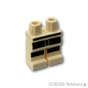 レゴ パーツ ミニフィグ レッグ - 囚人服 [ White / ホワイト ] | LEGO純正品の バラ 売り