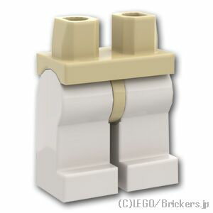 レゴ パーツ ミニフィグ レッグ - ホワイトレッグ  | LEGO純正品の バラ 売り