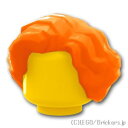 レゴ パーツ ミニフィグ ヘア - ショートウェービー [Orange/オレンジ] | LEGO純正品の バラ 売り