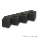 レゴ パーツ ブロック 4 x 4 - ファセット [ Black / ブラック ] | LEGO純正品の バラ 売り