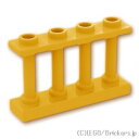 レゴ パーツ フェンス 1 x 4 x 2 4スタッド [ Pearl Gold / パールゴールド ] | LEGO純正品の バラ 売り