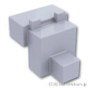 レゴ パーツ ピクセル動物の顔 - マインクラフト [ Light Bluish Gray / グレー ] | LEGO純正品の バラ 売り