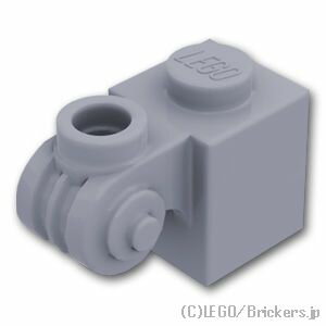 レゴ パーツ ブロック 1 x 1 - スタッド付きオーナメント [ Light Bluish Gray / グレー ] | LEGO純正品の バラ 売り