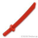 レゴ パーツ 刀 - 四角ツバ - タイプ2 [ Red / レッド ] | LEGO純正品の バラ 売り