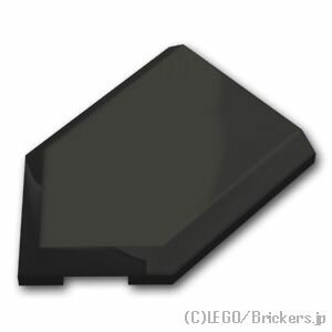 レゴ パーツ タイル 2 x 3 - 五角形 [ Black / ブラック ] | LEGO純正品の バラ 売り