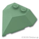 レゴ パーツ ウェッジ 4 x 4 - ポインテッド [ Sand Green / サンドグリーン ] | LEGO純正品の バラ 売り