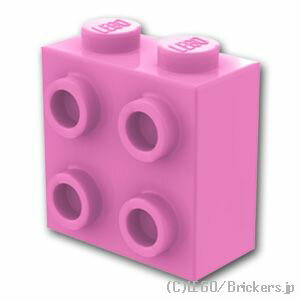 ●レゴ パーツ - ブロック-スタッド ●商品名：ブロック 1 x 2 x 1 2/3 1面スタッド ●色：[Bright Pink / ブライトピンク] ●エレメント ID：6273397/6403266 ●デザイン ID：22885