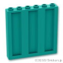 レゴ パーツ パネル 1 x 6 x 5 - 波形 [ Dark Turquoise / ダークターコイズ ] | LEGO純正品の バラ 売り