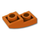 レゴ パーツ 逆スロープ カーブ 1 x 2 [ Dark Orange / ダークオレンジ ] | LEGO純正品の バラ 売り