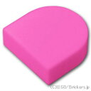 レゴ パーツ タイル 1 x 1 半円付き [ Dark Pink / ダークピンク ] | LEGO純正品の バラ 売り