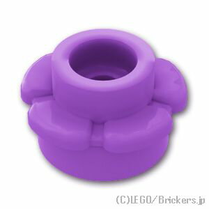 レゴ パーツ ラウンド プレート 1 x 1 - 5花びら [ Md,Lavender / ミディアムラベンダー ] | LEGO純正..