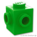 レゴ パーツ ブロック 1 x 1 - 2面スタッド 隣接 [ Bt,Green / ブライトグリーン ] | LEGO純正品の バラ 売り
