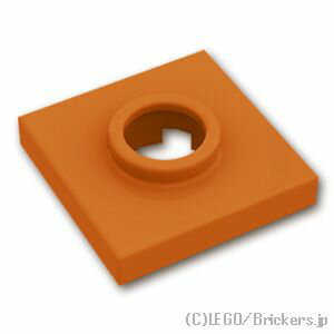 レゴ パーツ タイル 2 x 2 - ターンテーブル ベース [ Dark Orange / ダークオレンジ ] | LEGO純正品の..
