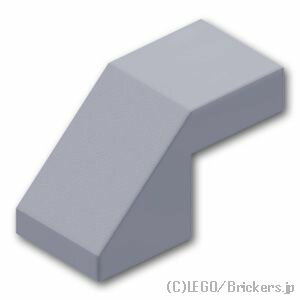 レゴ パーツ スロープ 45°- 2 x 1 カットアウト [ Light Bluish Gray / グレー ] | LEGO純正品の バラ 売り