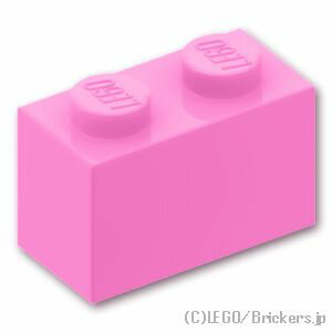 レゴ パーツ ブロック 1 x 2 [ Bright Pin