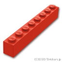 レゴ パーツ ブロック 1 x 8 [ Red / レッド ] | LEGO純正品の バラ 売り