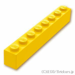 レゴ パーツ ブロック 1 x 8 [ Yellow / イエロー ]  LEGO純正品の バラ 売り
