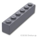 レゴ パーツ ブロック 1 x 6 [ Dark Bluish Gray / ダークグレー ]  LEGO純正品の バラ 売り