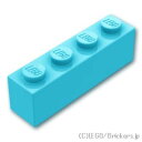 レゴ パーツ ブロック 1 x 4 [ Md,Azure / ミディアムアズール ] | LEGO純正品の バラ 売り