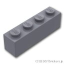レゴ パーツ ブロック 1 x 4 [ Dark Bluish Gray / ダークグレー ] | LEGO純正品の バラ 売り