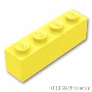 レゴ パーツ ブロック 1 x 4 [ Bt,Lt Yell