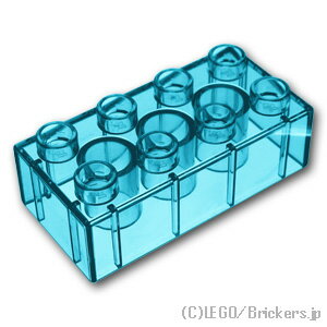 レゴ デュプロ パーツ 基本 ブロック 2 x 4 [ Tr,Lt Blue / トランスライトブルー ] | 大きいレゴブロック