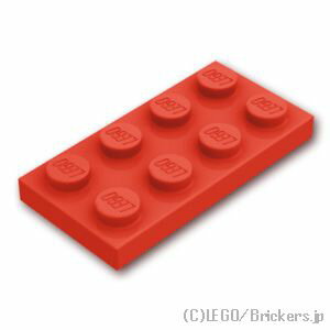 レゴ パーツ プレート 2 x 4 [ Red / レッド ] | LEGO純正品の バラ 売り