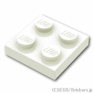 レゴ パーツ プレート 2 x 2 [ White / ホワイト ] | LEGO純正品の バラ 売り