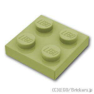 レゴ パーツ プレート 2 x 2 [ Olive Green / オリーブグリーン ] | LEGO純正品の バラ 売り