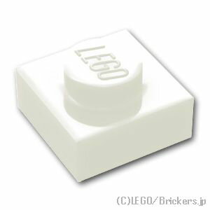 レゴ パーツ プレート 1 x 1 [ White / ホワイト ] | LEGO純正品の バラ 売り