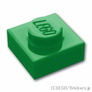 レゴ パーツ プレート 1 x 1 [ Green / グリーン ] | LEGO純正品の バラ 売り