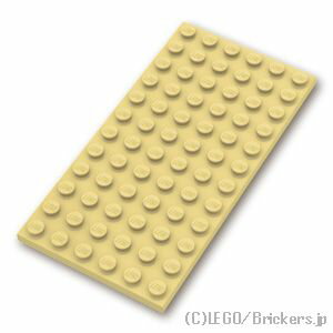 レゴ パーツ プレート 6 x 12 [ Tan / タン ] | LEGO純正品の バラ 売り