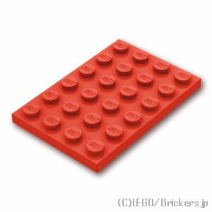 レゴ パーツ プレート 4 x 6 [ Red / レッド ] | LEGO純正品の バラ 売り