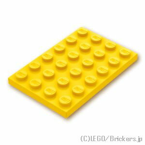 レゴ パーツ プレート 4 x 6 [ Yellow / イエロー ] | LEGO純正品の バラ 売り