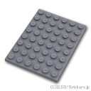 レゴ パーツ プレート 6 x 8 [ Dark Bluish Gray / ダークグレー ] | LEGO純正品の バラ 売り