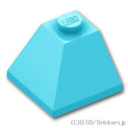 レゴ パーツ スロープ 45°- 2 x 2 コーナー [ Md,Azure / ミディアムアズール ] | LEGO純正品の バラ 売り
