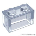 レゴ パーツ ブロック 1 x 2 - ボトムチューブ無し Tr,Clear / トランスクリアー LEGO純正品の バラ 売り