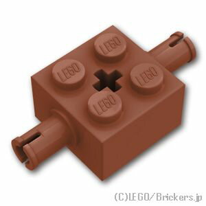 レゴ パーツ ホイール ホルダー - ブロック 2 x 2 [ Reddish Brown / ブラウン ] | LEGO純正品の バラ 売り 1