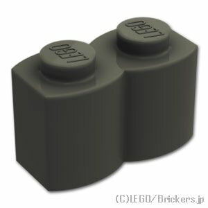 レゴ パーツ ブロック 1 x 2 - 丸太 [ B